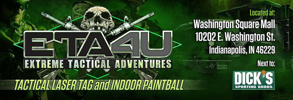 Indianapolis' #1 Tactical indoor laser tag and paintball.